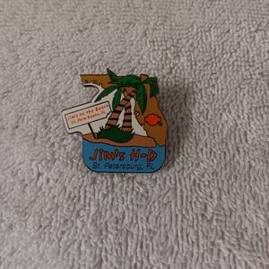 Jack Daniels Florida Beach Pin with Palm Tree